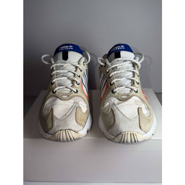 Adidas Yung-96 Beige Blue Orange Men's Sneakers