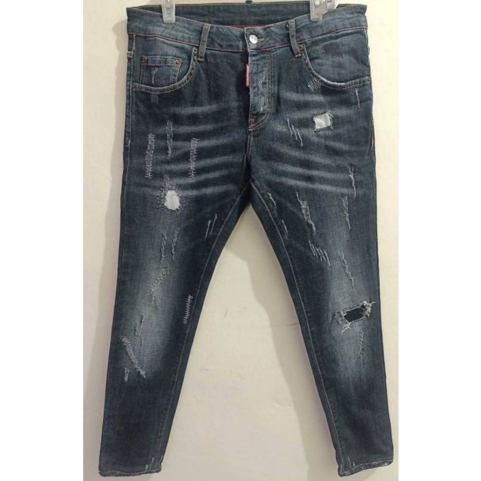 DSQUARED2 Distressed Skinny Dan Jeans