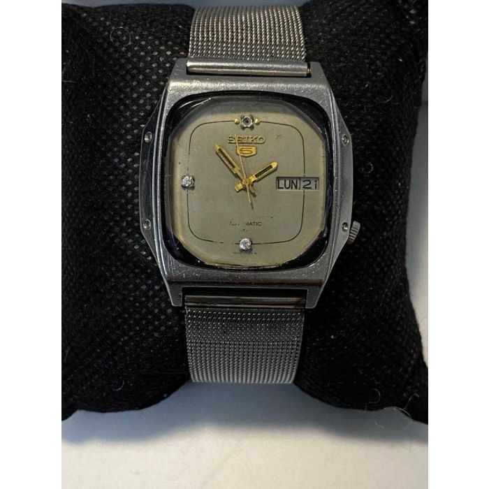 Vintage Seiko 5 Automatic Day Date 6109-542L Stainless Steel Watch