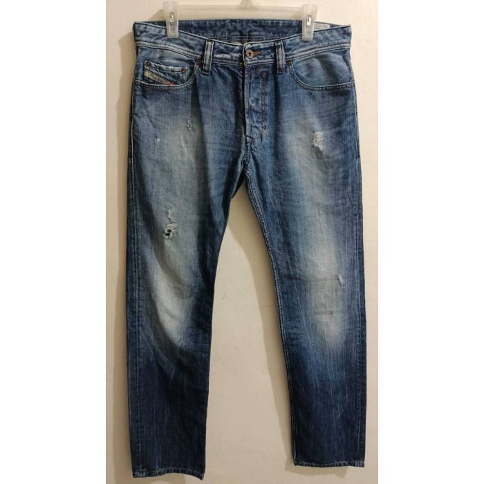 Diesel Viker Distressed Straight Leg Jeans