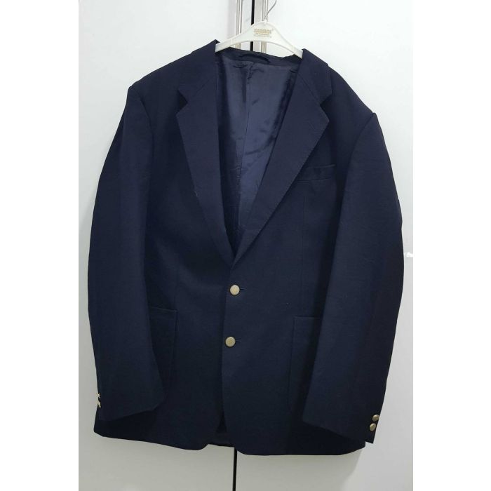 St Michael Navy Wool Blend Blazer