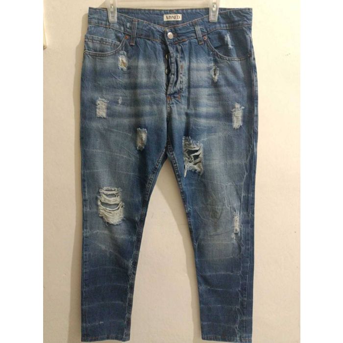Distressed Denim Jeans