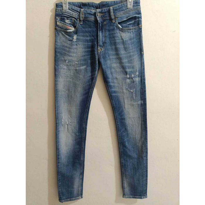 Diesel Sleenker-J-N Distressed Slim Fit Jeans