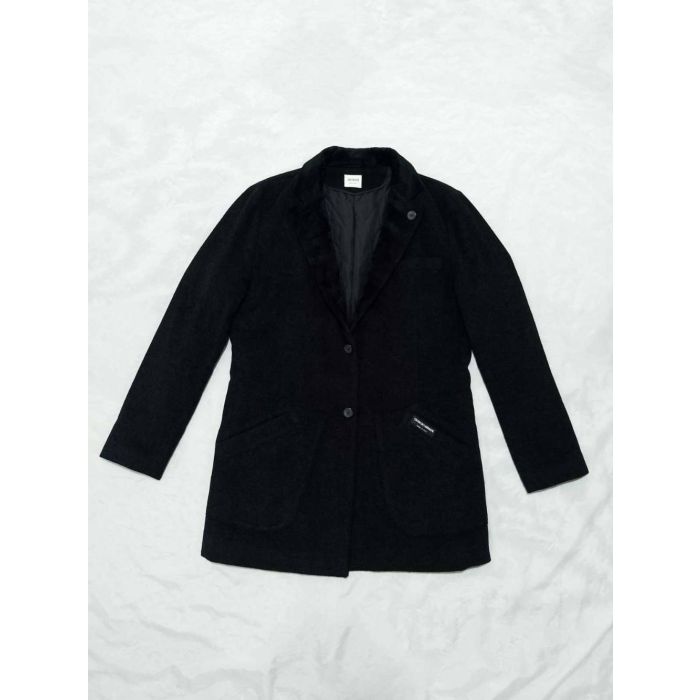 Giorgio Armani Métier D'Art Silk Camel Blend Single-Breasted Overcoat