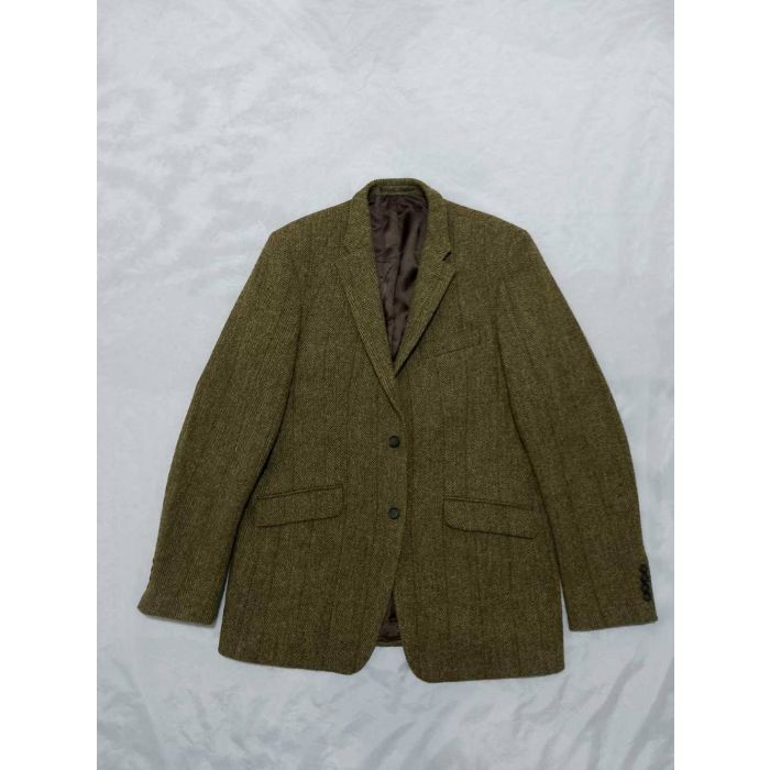 Santinelli Harris Tweed Wool Blazer Sport Coat