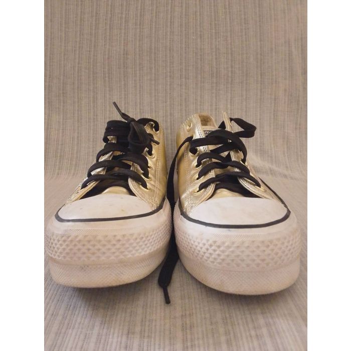 Converse Chuck Taylor All Star Low Top Metallic Gold Sneakers
