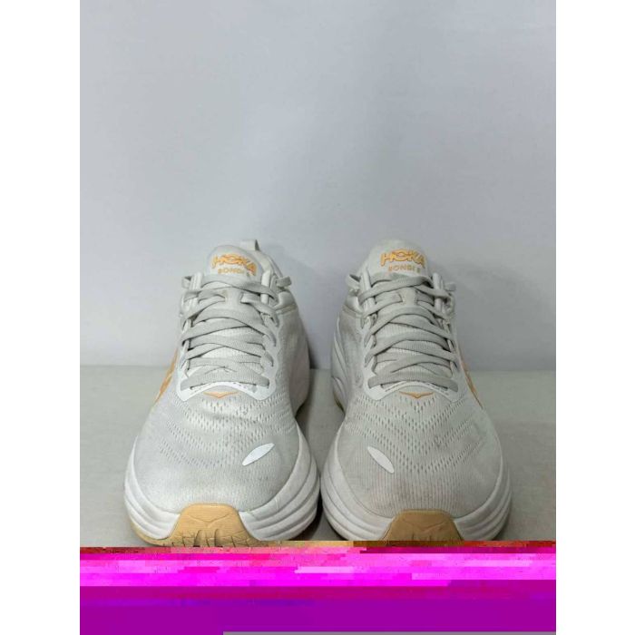 Hoka One One Women's Bondi 8 1127952 WLP Running Shoes White Peach Size 11B
