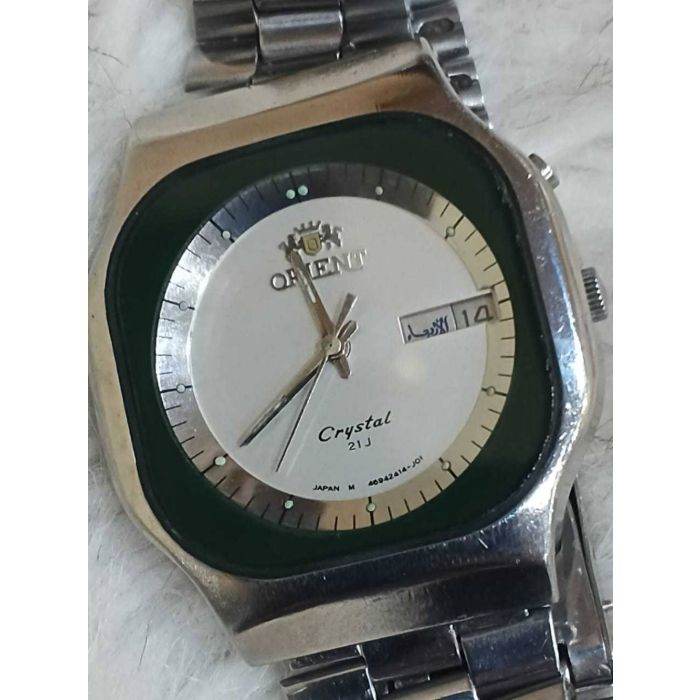 Orient Crystal 21 Jewels Automatic Day Date Men's Watch