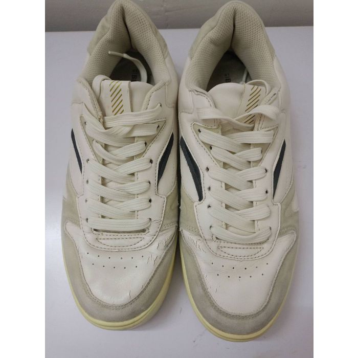Bershka Combined Chunky Platform Trainers Sneakers White Grey