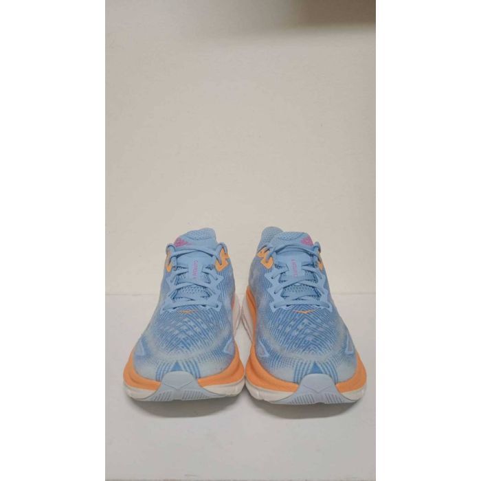 HOKA ONE ONE Women's Clifton 9 Running Shoes Arctic Blue / Orange