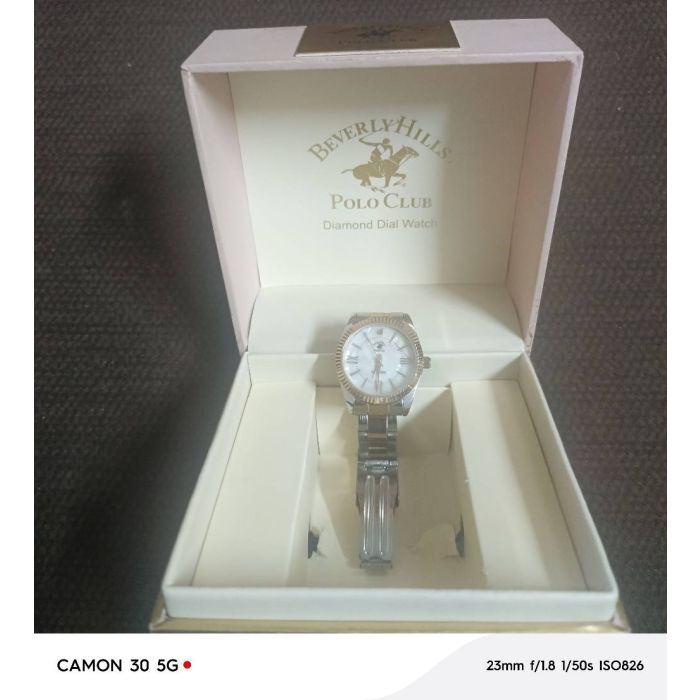Beverly Hills Polo Club Women's BP-3181 Two-Tone Diamond Dial Quartz Watch