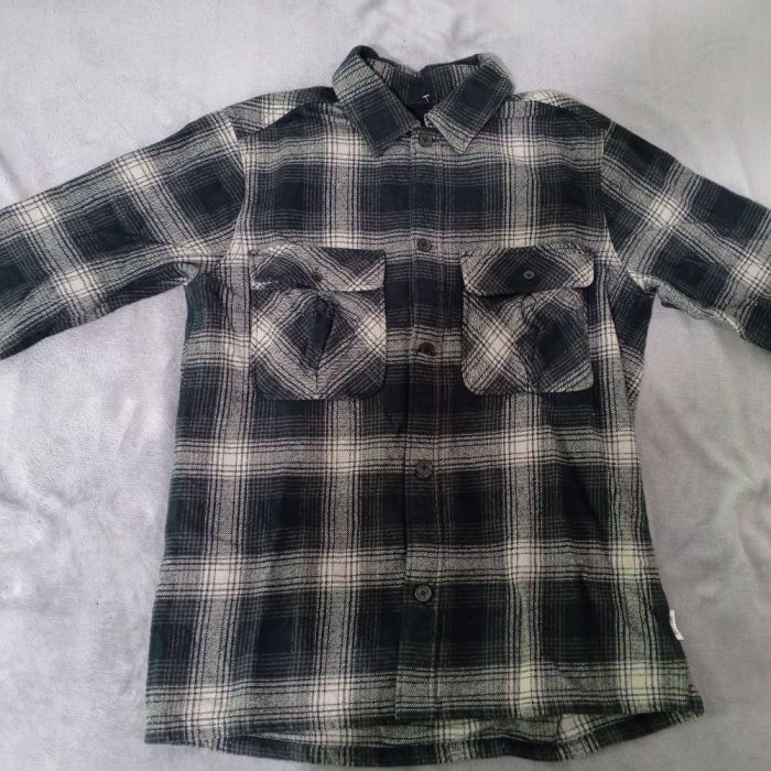 ONLY & SONS Plaid Flannel Shirt Jacket