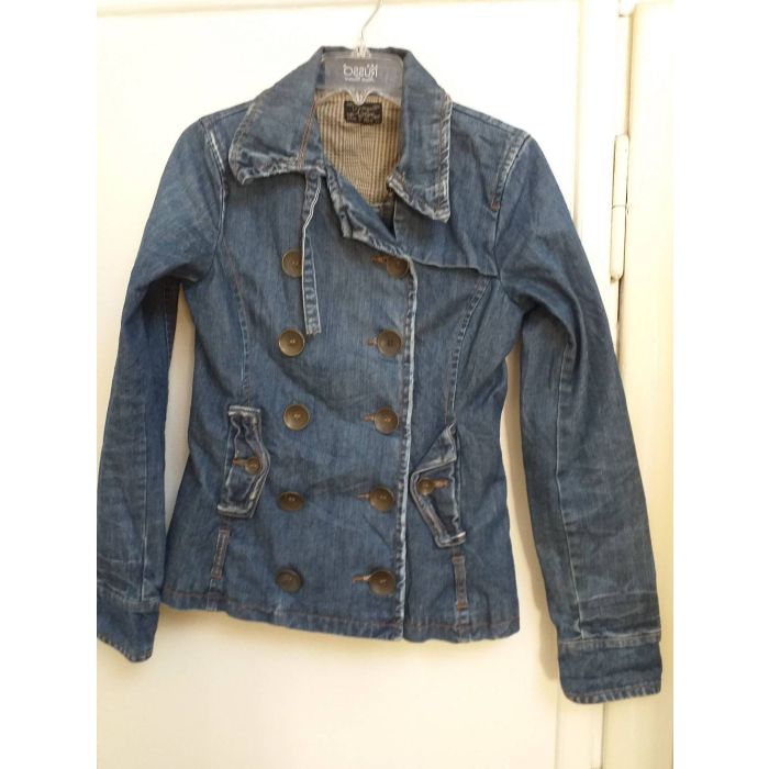 Women's Double-Breasted Denim Jacket