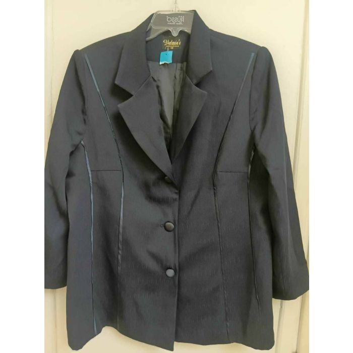 Women's Navy Blue Structured Blazer Jacket