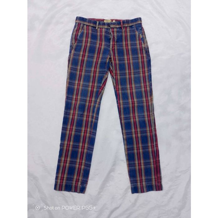Jeckerson Men's Plaid Chino Pants