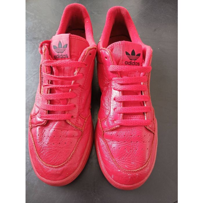 Adidas Continental 80 Scarlet Red Leather Sneakers Men's Size 11