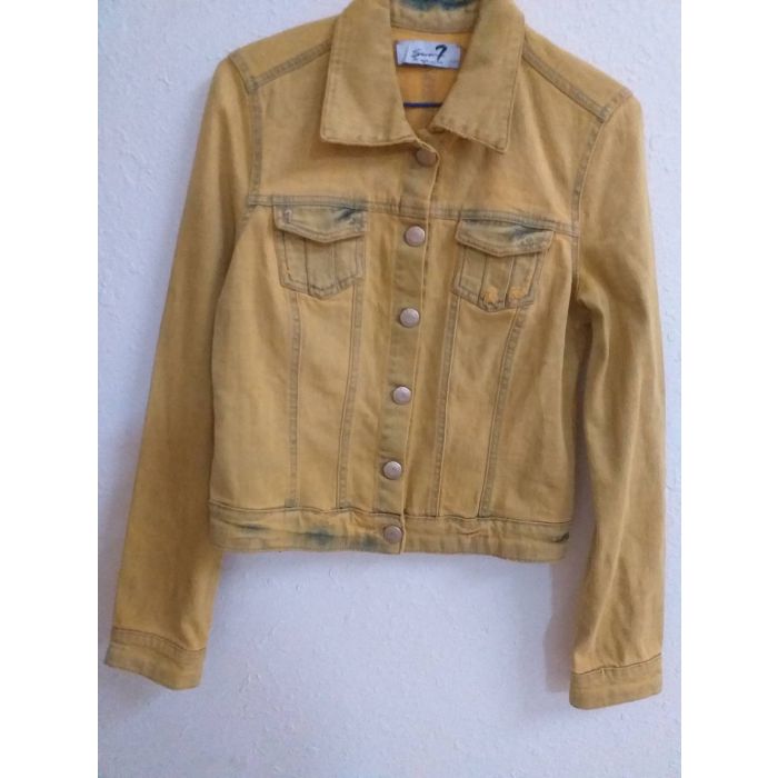 Seven 7 Faded Yellow Denim Jacket
