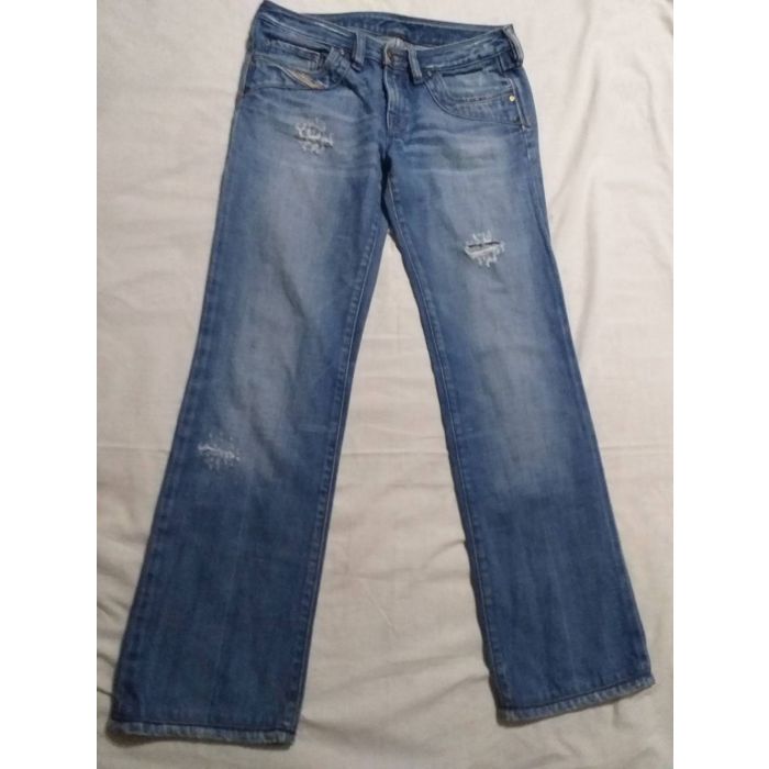 Women's Diesel Distressed Straight Leg Jeans