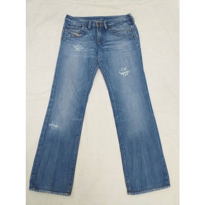 Women's Diesel Distressed Straight Leg Jeans