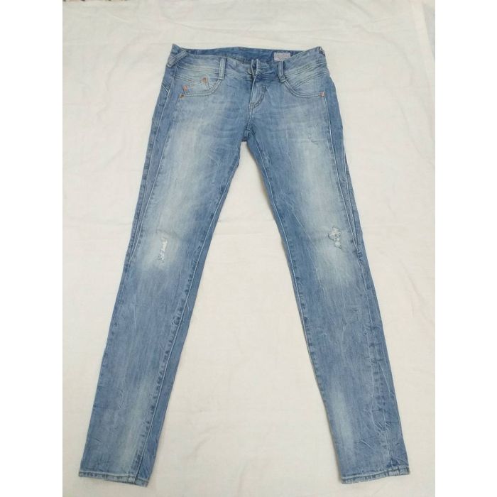 Women's Light Blue Distressed Skinny Jeans