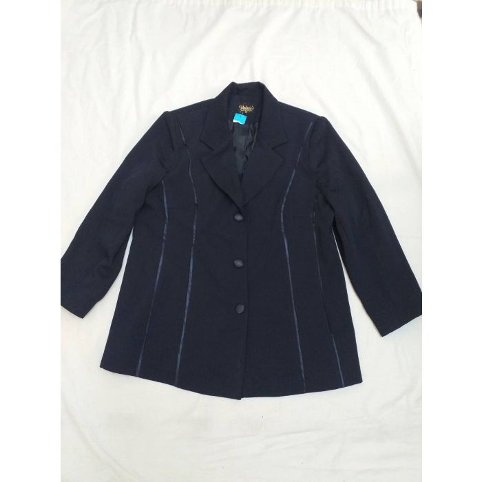 Women's Navy Blue Structured Blazer Jacket