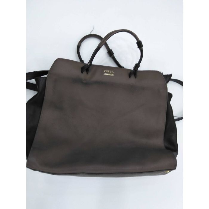 Furla Fenice Two-Tone Leather Tote Bag