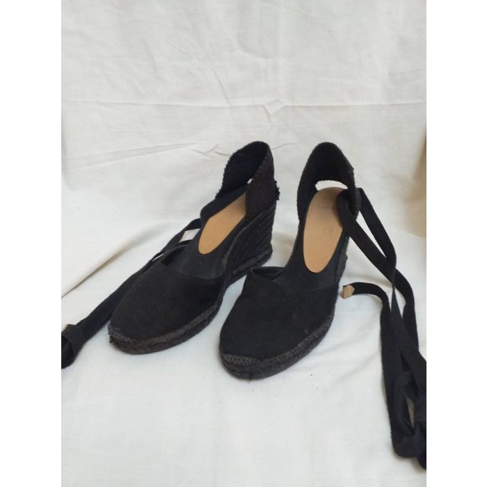 Espadrille Flats with Ankle Ties