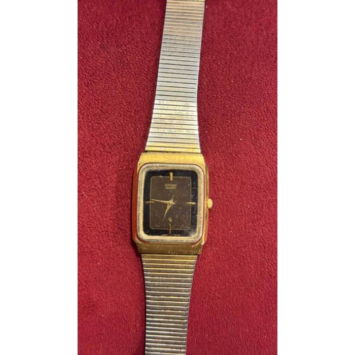 Citizen Quartz Gold Tone Square Men's Watch