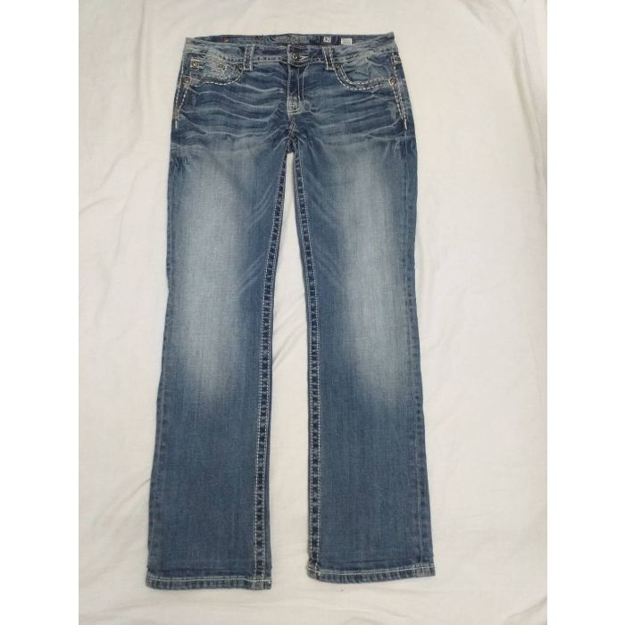 Miss Me Women's Bootcut Jeans Embellished Flap Pockets