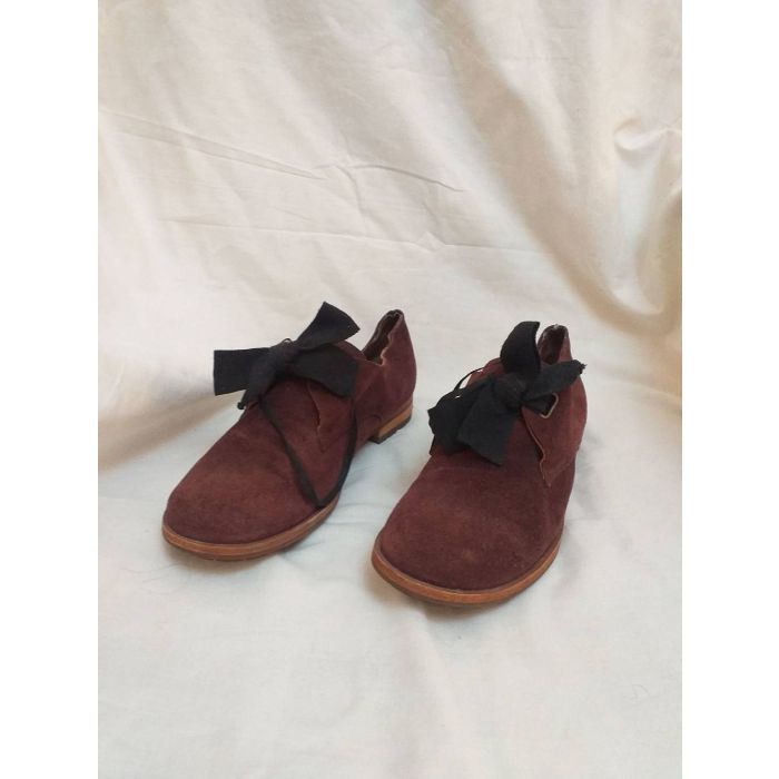 Suede Lace-Up Oxford Flats