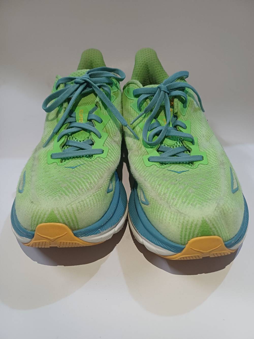 Hoka One One Clifton 9 Men's Running Shoes Zest/Lime Glow