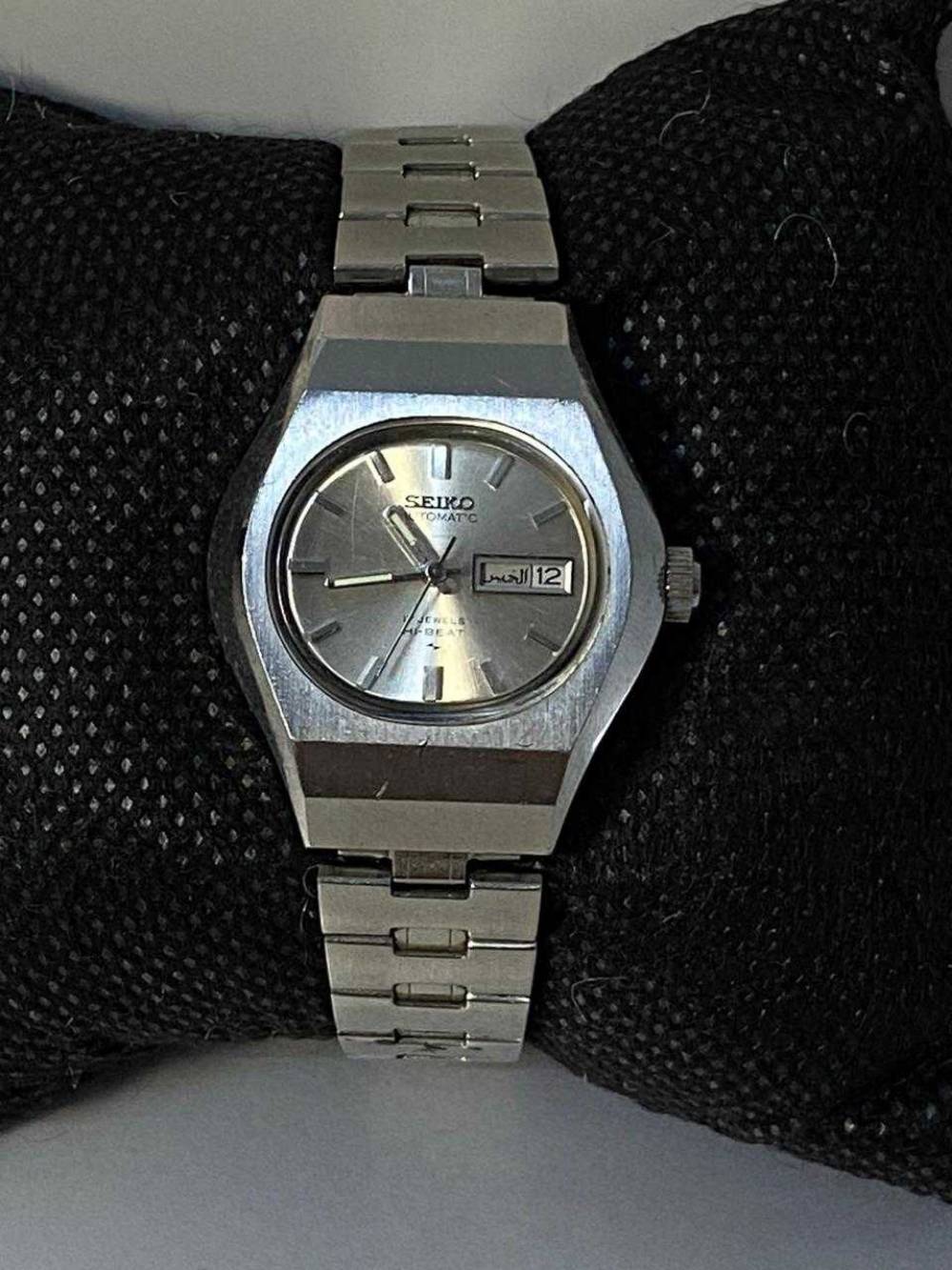 Vintage Seiko Automatic Hi-Beat Day-Date Stainless Steel Watch