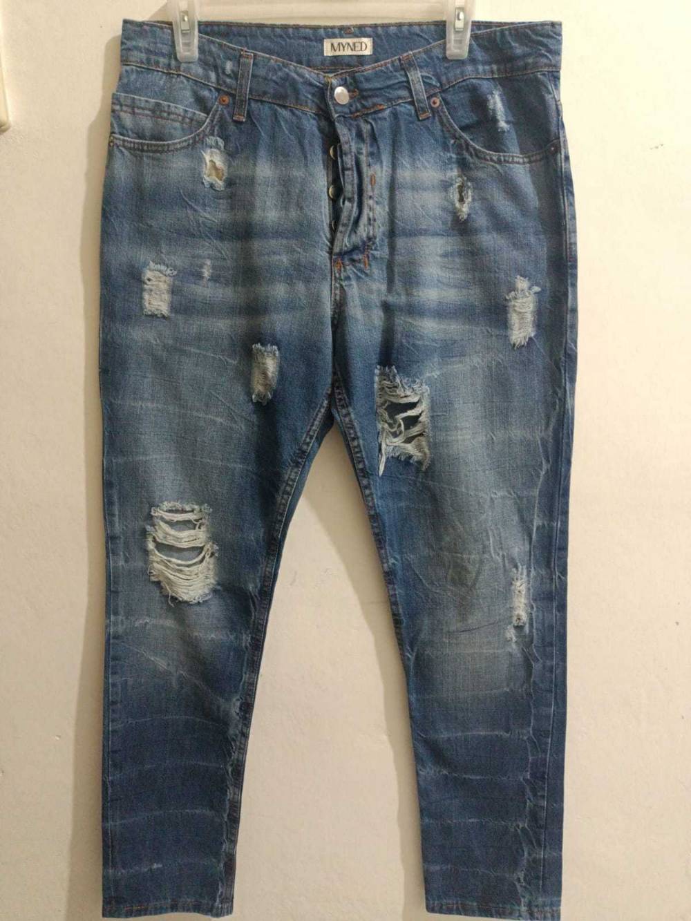 Distressed Denim Jeans