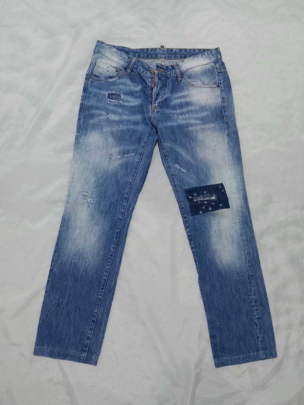 Dsquared2 Men's Distressed Washed Patch Cool Guy Denim Jeans