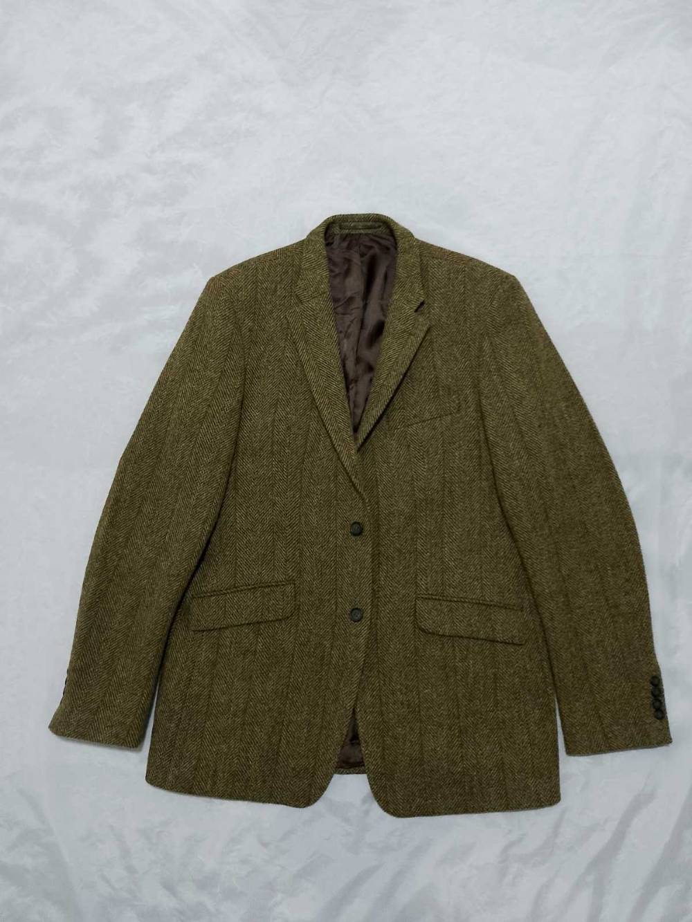 Santinelli Harris Tweed Wool Blazer Sport Coat