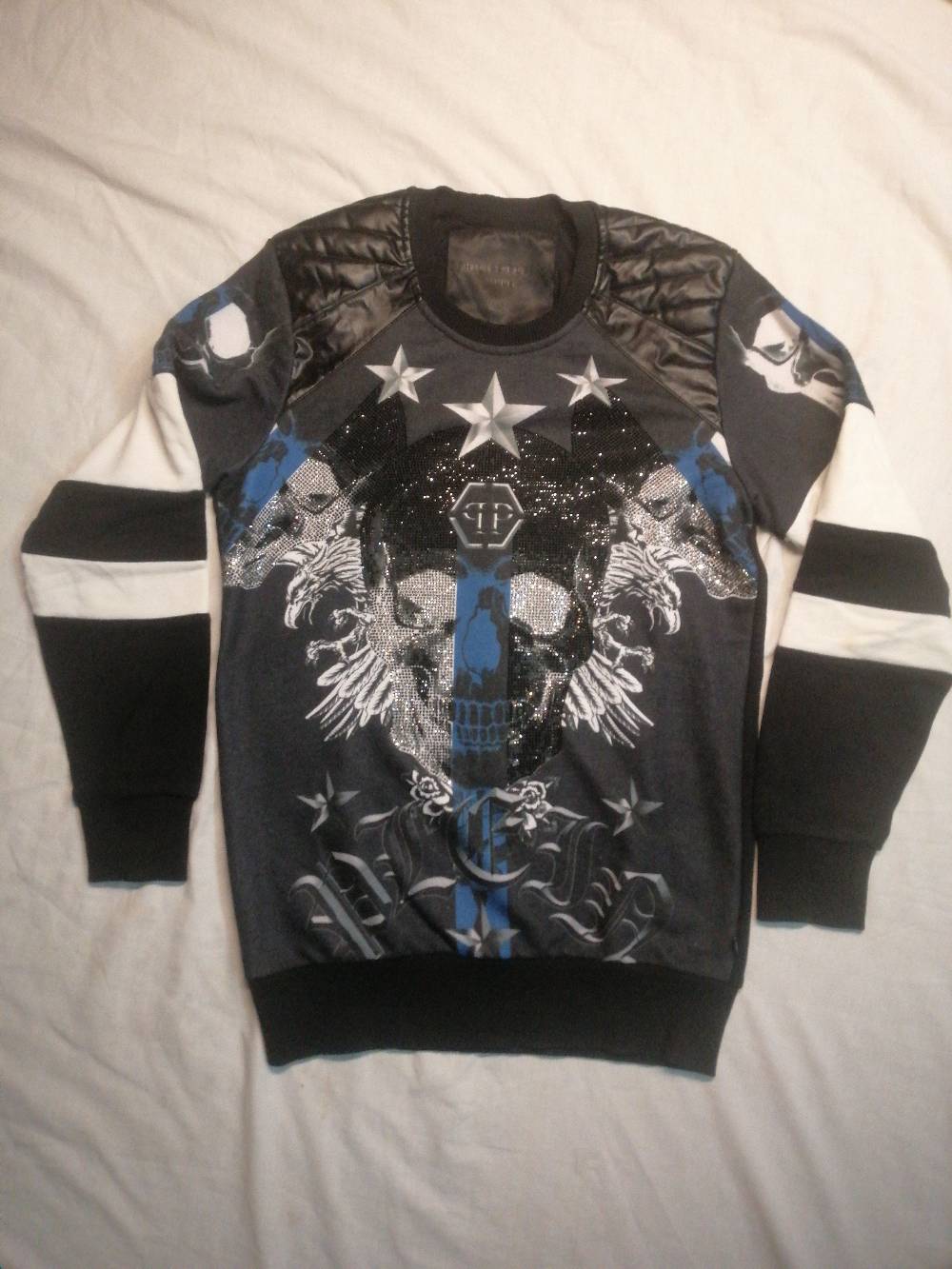Philipp Plein Skull Embellished Crewneck Sweatshirt