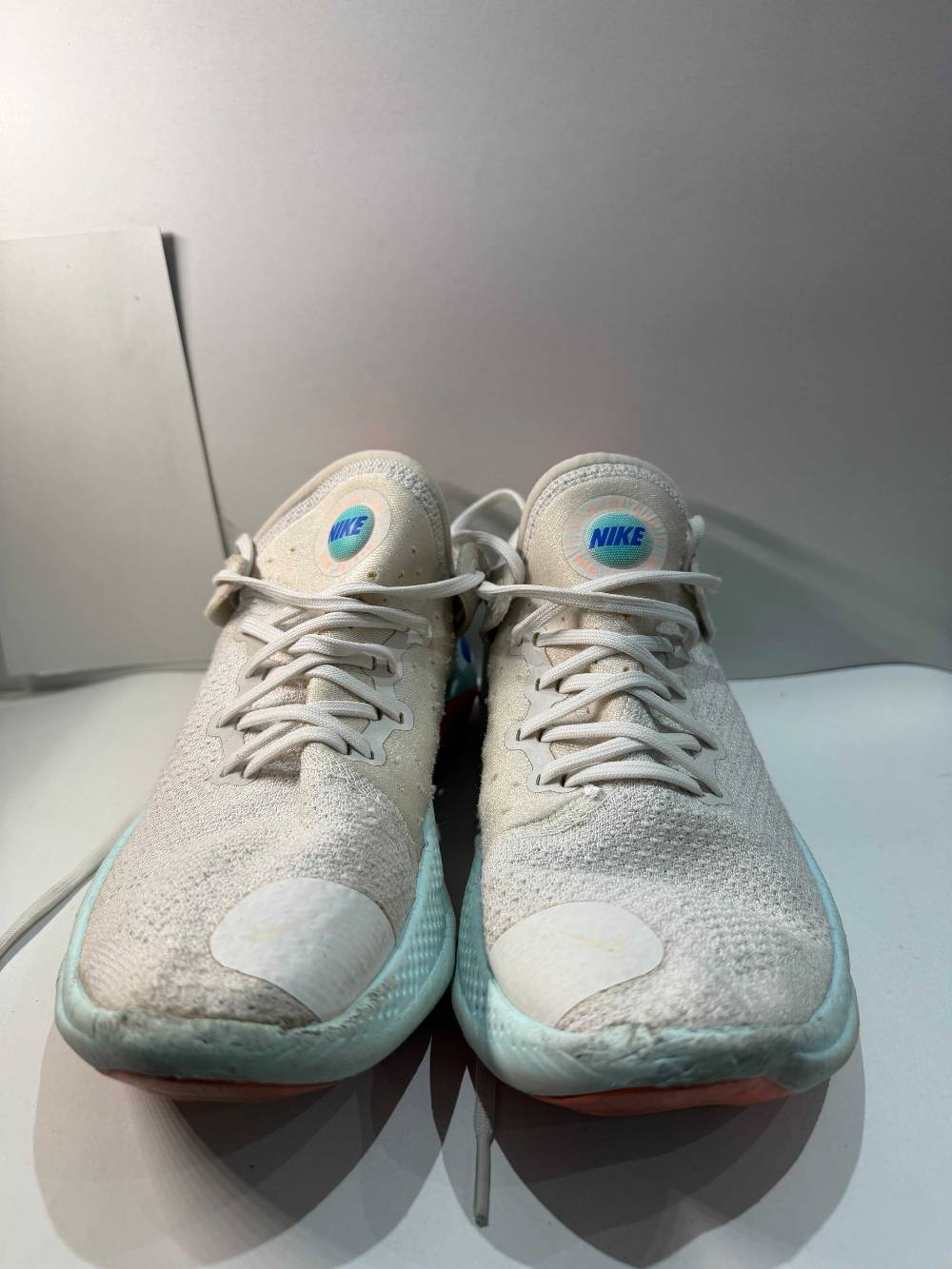 Nike Joyride Run Flyknit AQ2730-100 White Platinum Tint Blue Void Men's US 8.5