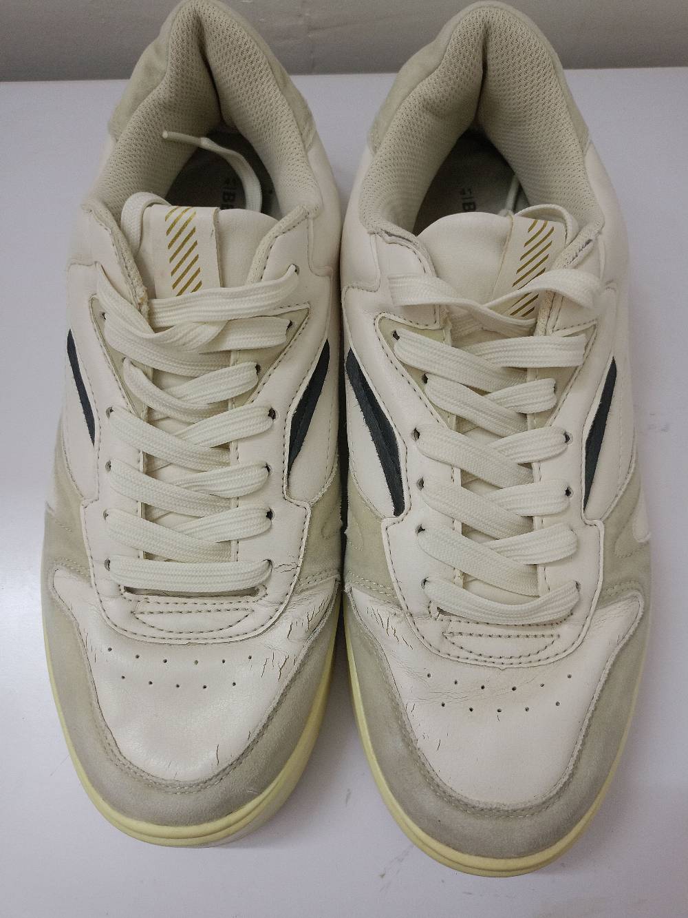 Bershka Combined Chunky Platform Trainers Sneakers White Grey