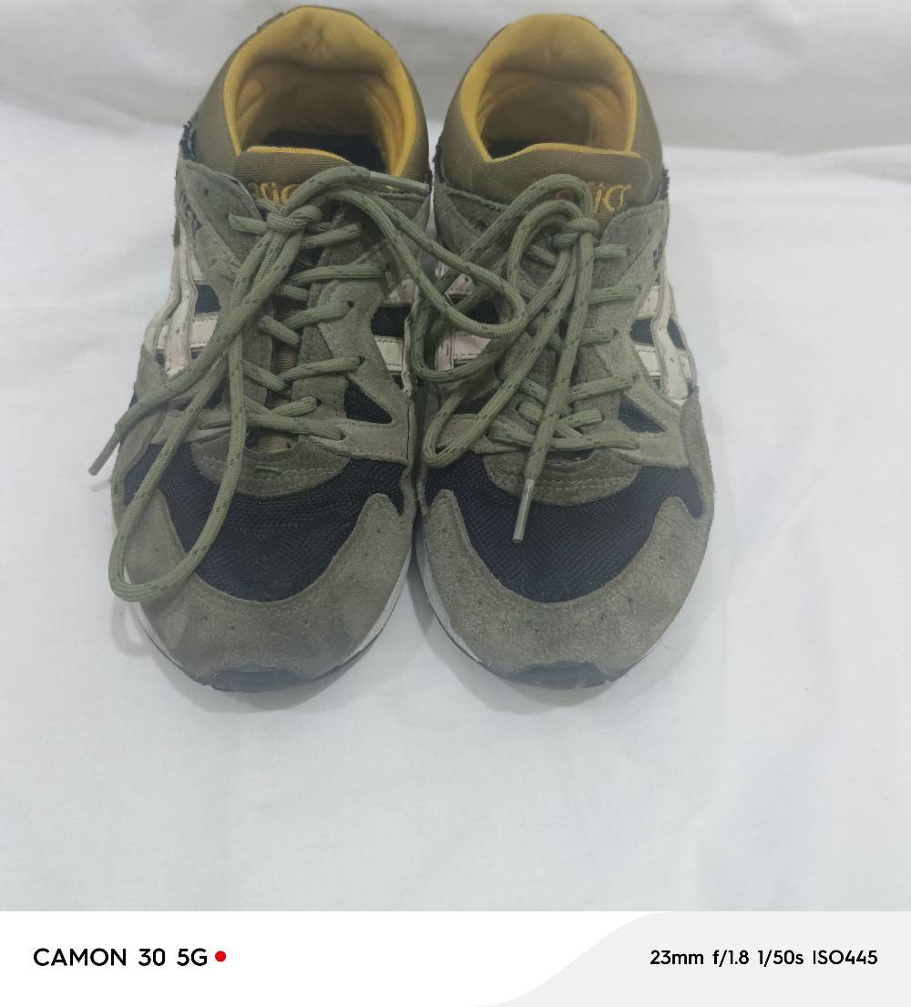 Asics GEL-LYTE V H534L Olive Green Black Mens Running Shoes Sneakers Size US 8.5