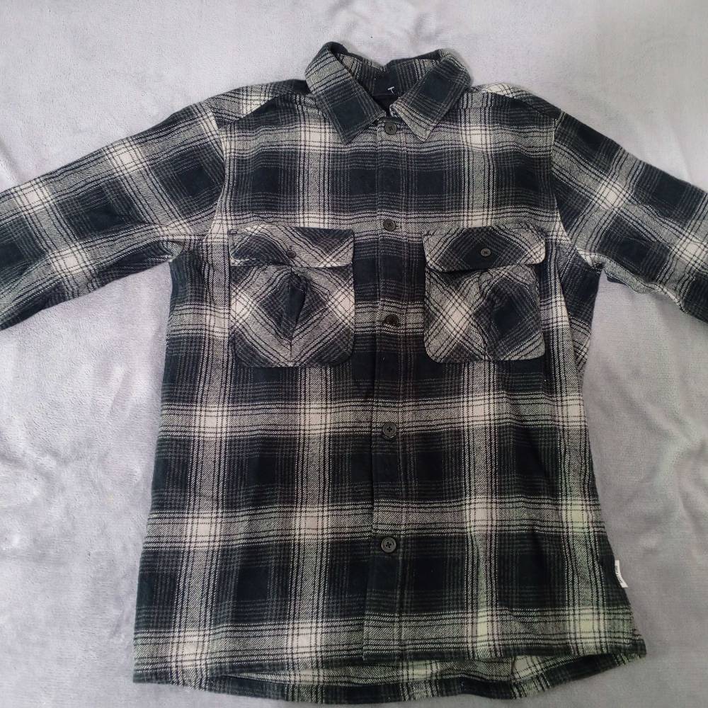 ONLY & SONS Plaid Flannel Shirt Jacket