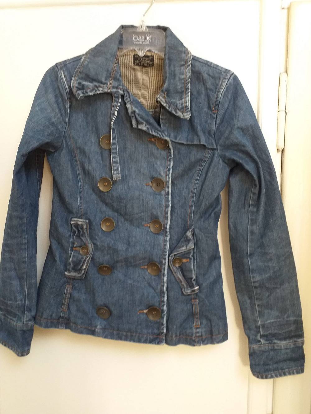 Women's Double-Breasted Denim Jacket