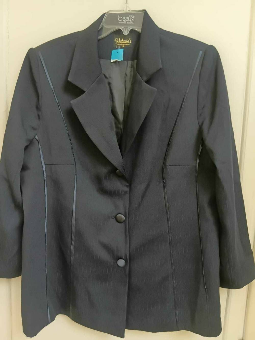 Women's Navy Blue Structured Blazer Jacket