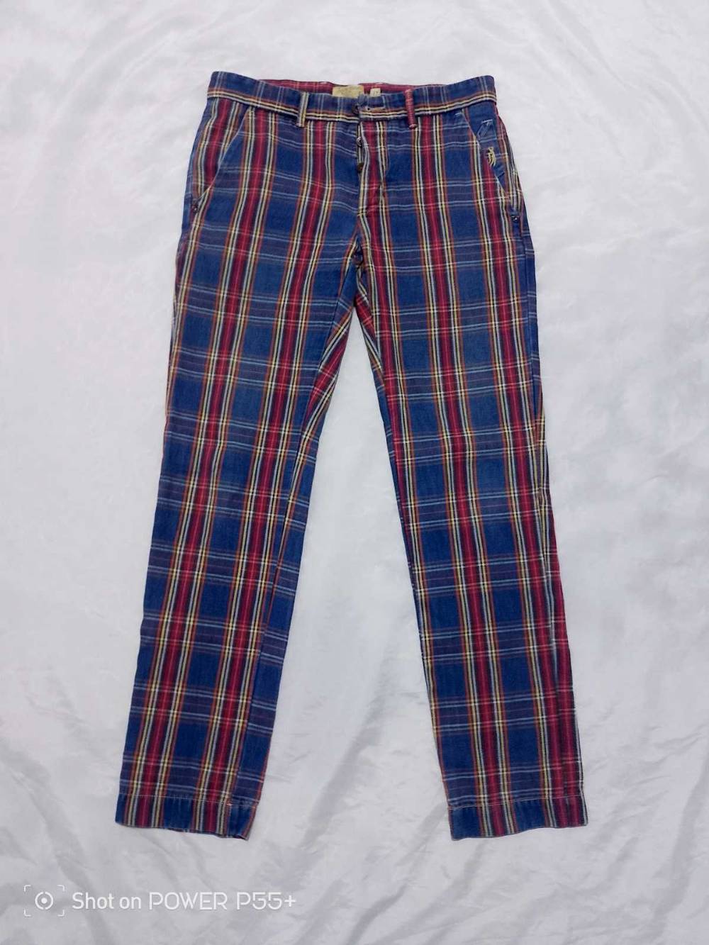 Jeckerson Men's Plaid Chino Pants