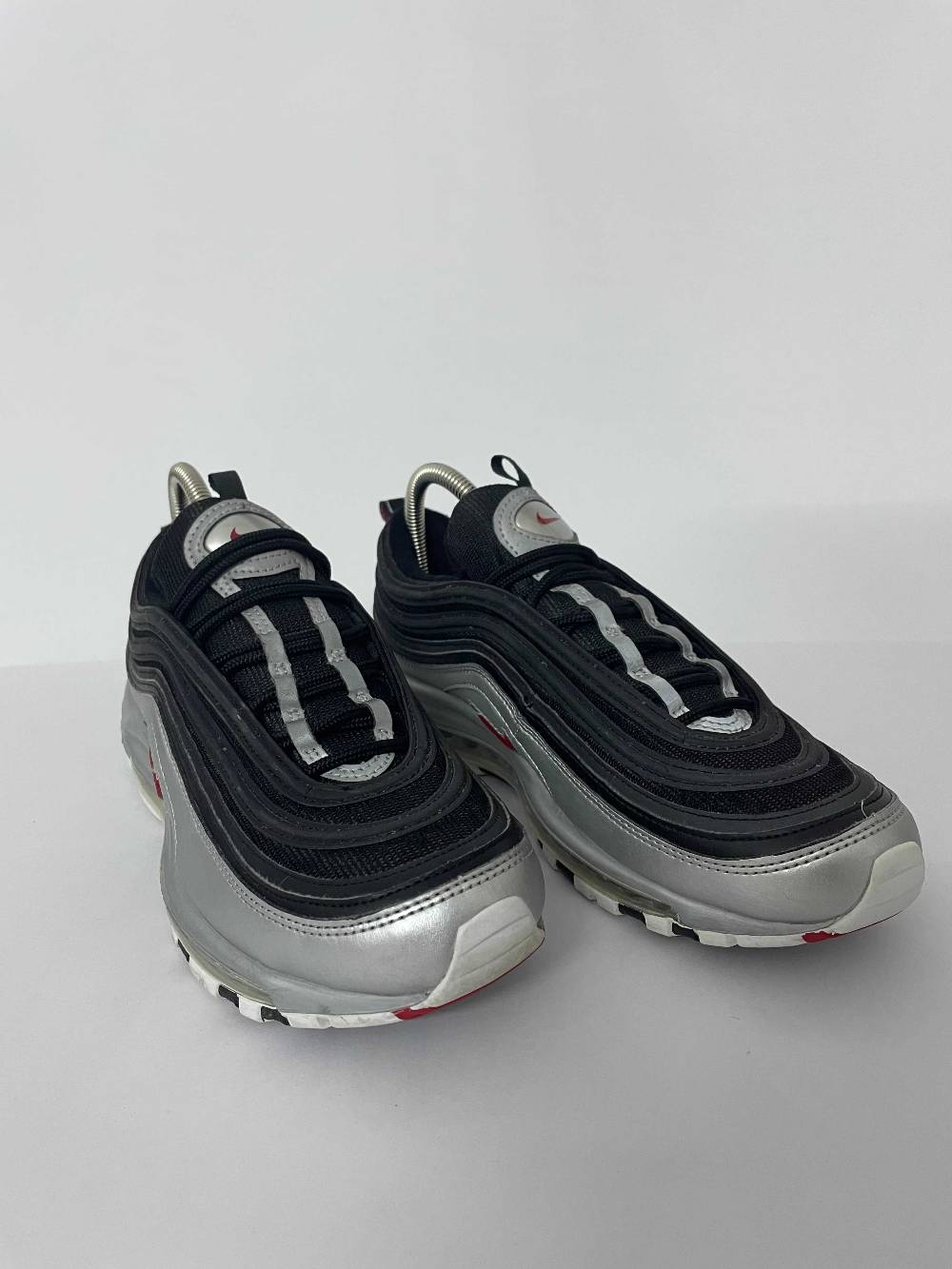 Nike Air Max 97 Black Metallic Silver University Red