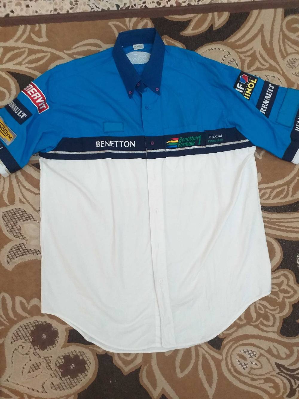 Vintage Benetton Formula 1 F1 Team Pit Crew Shirt