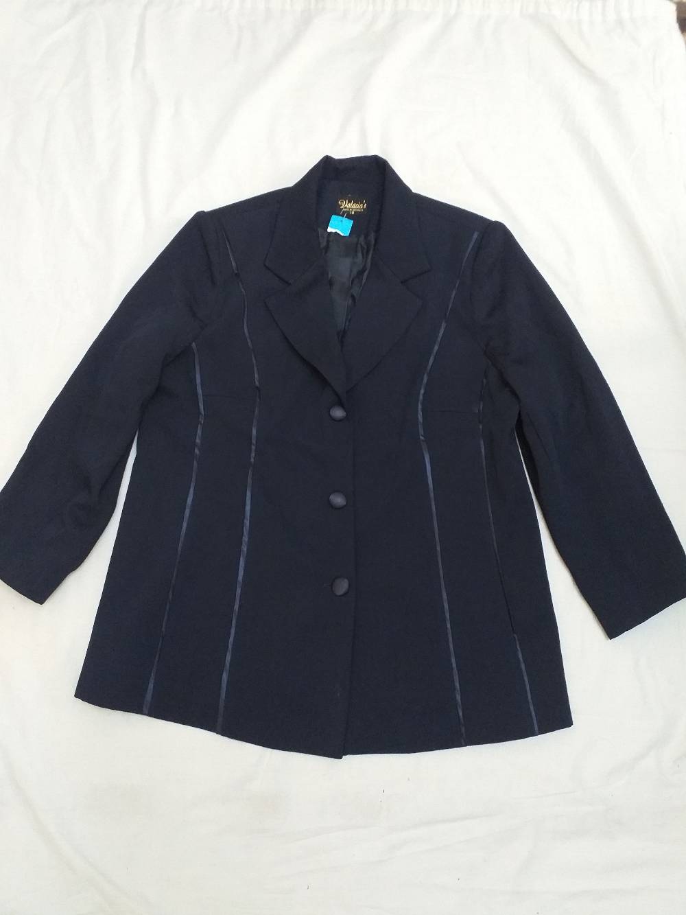 Women's Navy Blue Structured Blazer Jacket