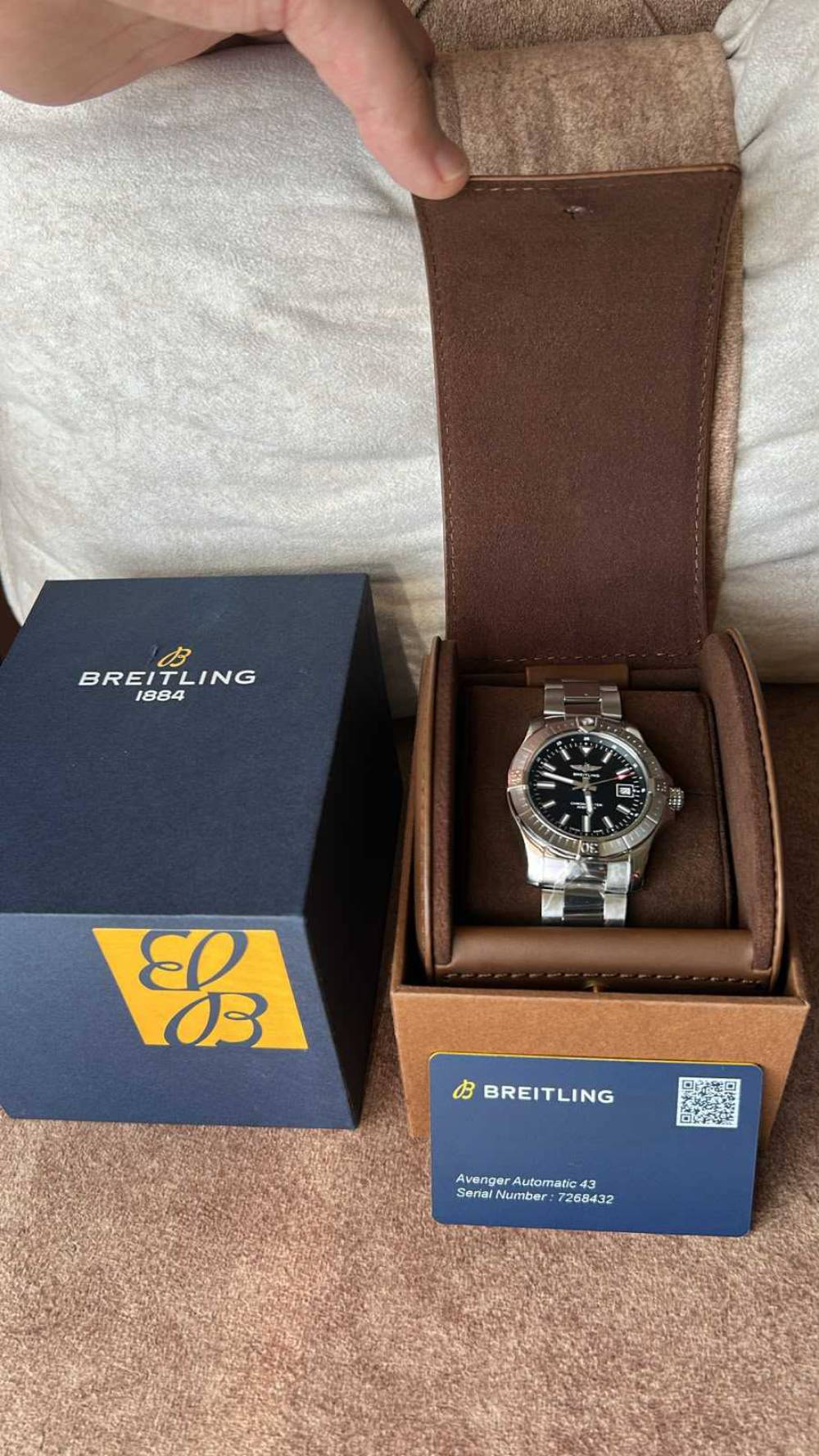 Breitling Avenger Automatic 43 Blue Dial Stainless Steel New with box and paper 