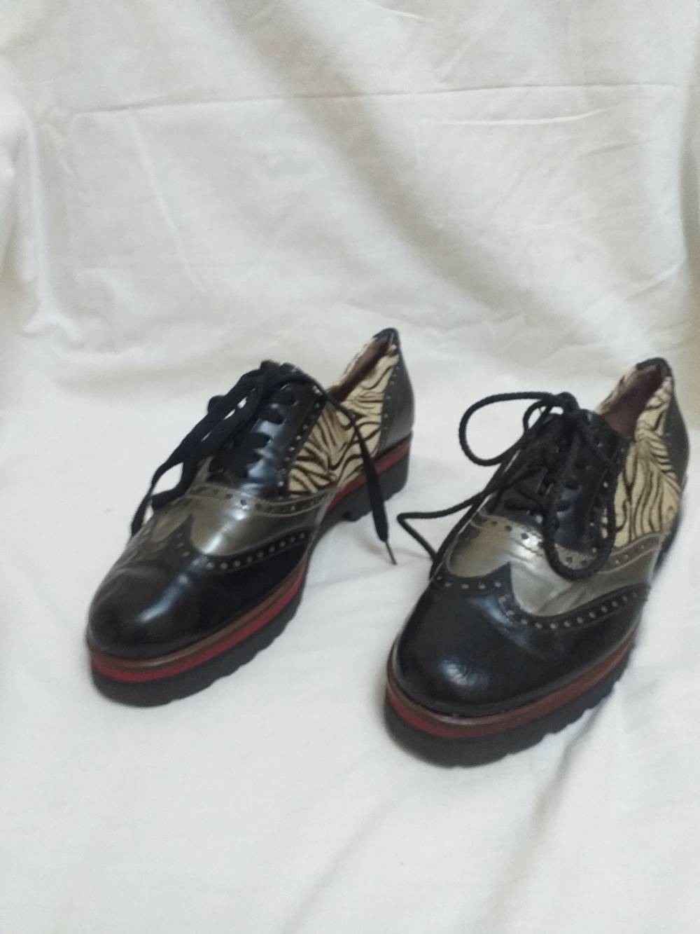 Women's Platform Brogue Shoes