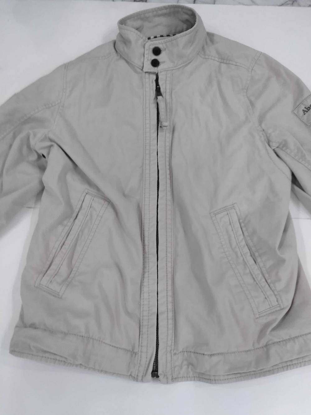 Men's Gingham Lined Full-Zip Lightweight Jacket