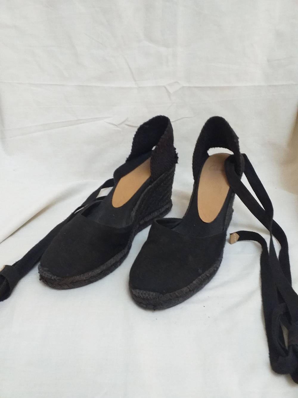 Espadrille Flats with Ankle Ties